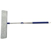 Швабра Микрофибра насадка на липучке, металлическая, телескопическая ручка