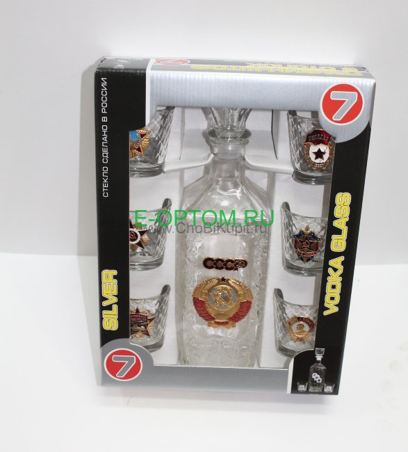 Подарочный набор с графином "Советские времена"