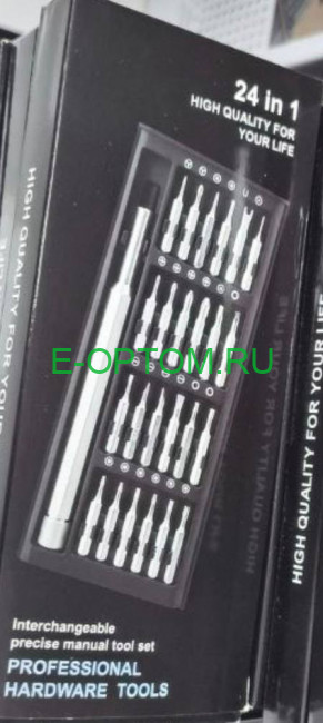 Отвертка с набором сменных бит для точных работ 24 в 1 Отвертка с набором сменных бит для точных работ 24 в 1