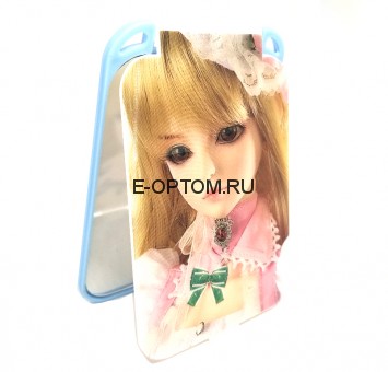 Зеркало компактное, складное, 3D, «Девочка» Зеркало компактное, складное, 3D, «Девочка»