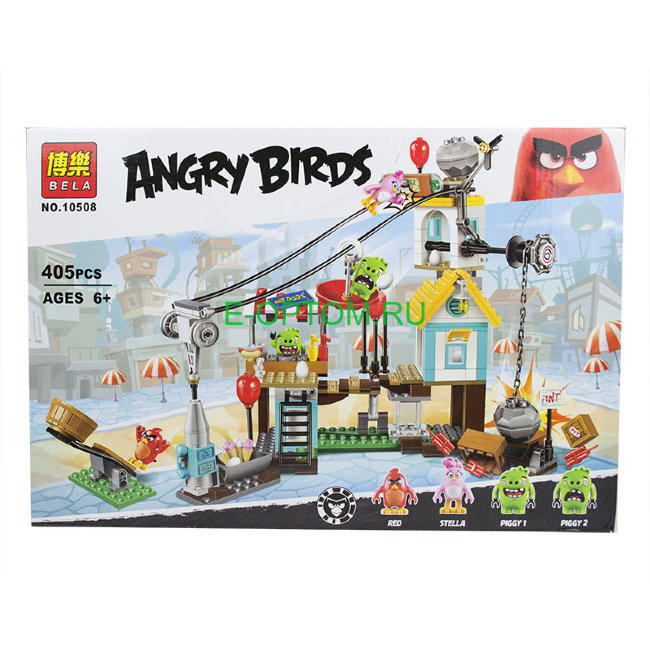 Конструктор Angry Birds 405 деталей
