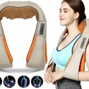 Роликовый массажер для шеи и плеч с ИК-прогревом Роликовый массажер для шеи и плеч с ИК-прогревом