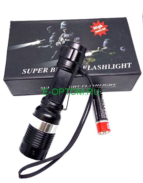 Фонарь светодиодный C1 батарейка