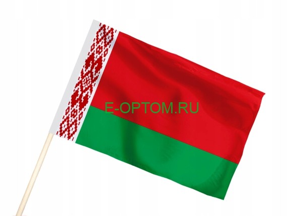 Флаг Республики Беларусь на палочке