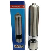 Электрическая мельница для специй с подсветкой на батарейках, металл Электрическая мельница для специй с подсветкой на батарейках, металл