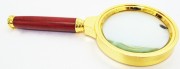 Лупа с деревянной ручкой с  5-ти  кратным увеличением d=80mm