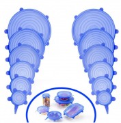 Силиконовые универсальные крышки Super stretch silicone lids Силиконовые универсальные крышки Super stretch silicone lids
