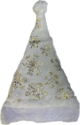 Колпак рождественский белый (снежинка)