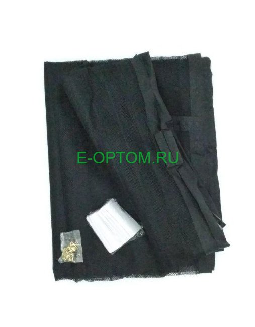 Сетка антимоскитная сетка Magic Mesh на магнитах 9 шт., 100х210 см, цвет черный