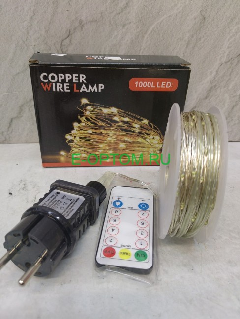 Гирлянда светодиодная "Роса", тёплый и белый свет