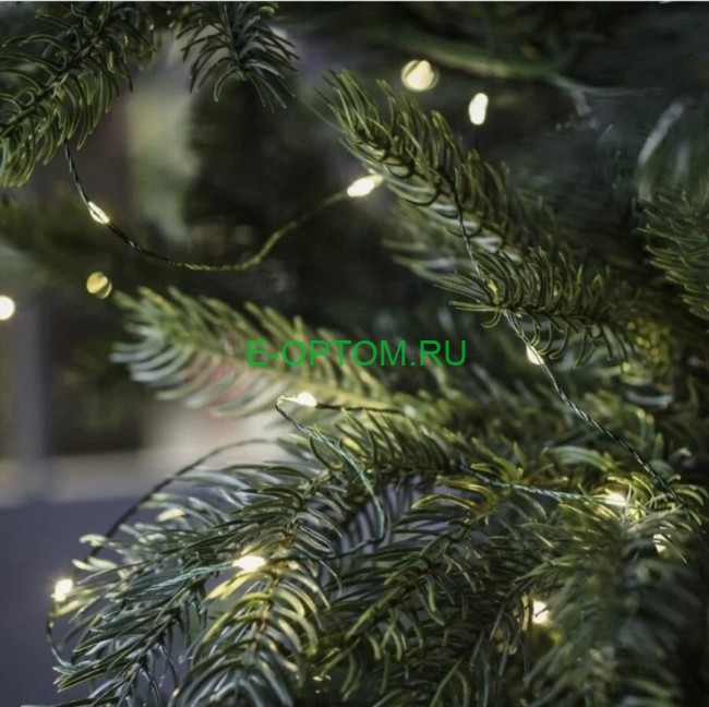 Гирлянда светодиодная "Роса", тёплый и белый свет