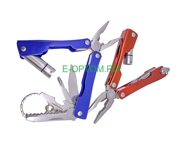 Мультитул с фонариком и набором инструментов