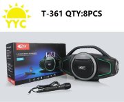 Портативная bluetooth колонка T-361 Портативная bluetooth колонка T-361