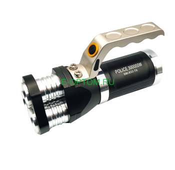 Фонарик диодный из стали POLICE 300000W аккумуляторный Фонарик диодный из стали POLICE 300000W аккумуляторный