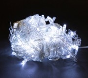 Гирлянда светодиодная холодного белого цвета, прозрачный провод Гирлянда светодиодная холодного белого цвета, прозрачный провод