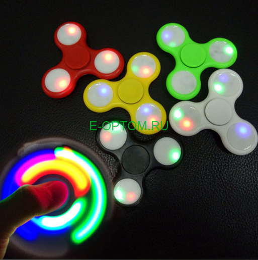 Синий спиннер светящийся