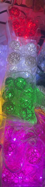 Гирлянда светодиодная «ротанговые шарики» Гирлянда светодиодная «ротанговые шарики»