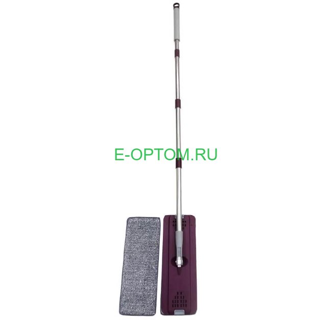 Комплект - ведро 8 л с системой отжима и швабра с допол. насадкой, бордовое с серым Комплект - ведро 8 л с системой отжима и швабра с допол. насадкой, бордовое с серым